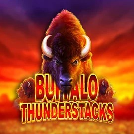 Slots logo of Buffalo Thunderstacks from Amatic Industries at Wild Robin Casino