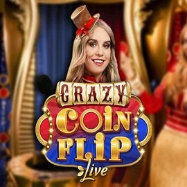 Crazy Coin Flip logo by Evolution Wild Robin Casino