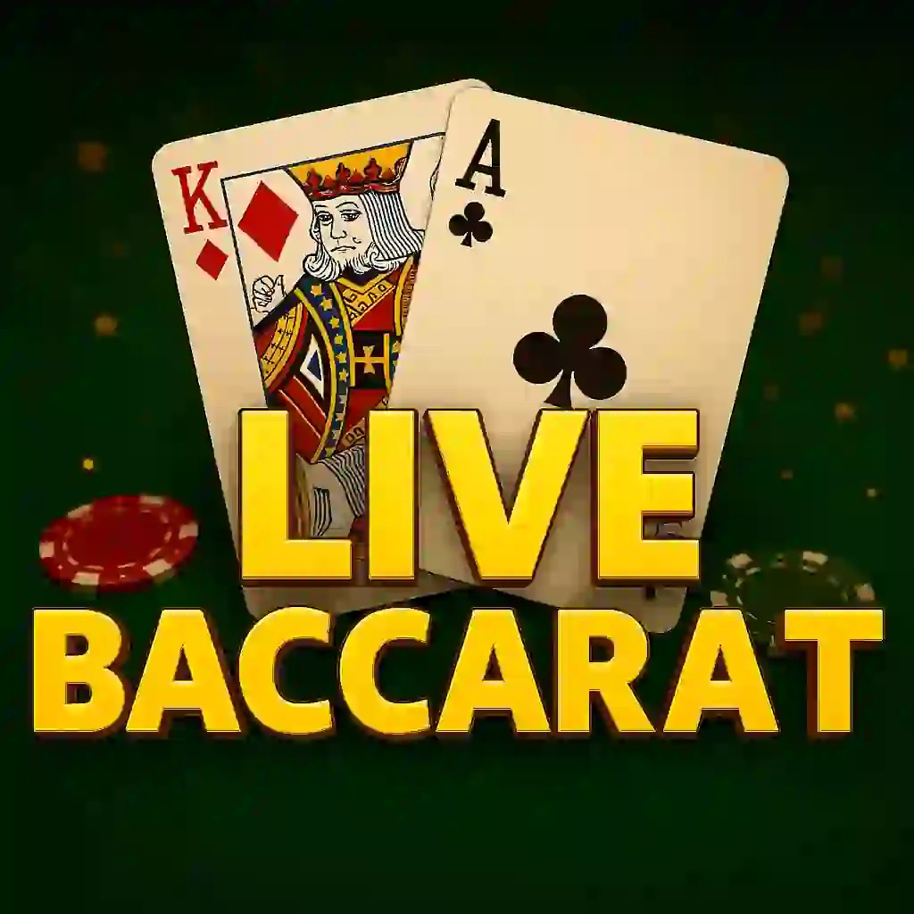 Live Baccarat logo by Evolution at Wild Robin Casino