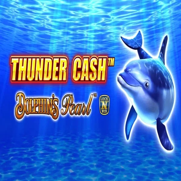 Thunder Cash Dolphins Pearl logo by Novomatic at Wild Robin Casino
